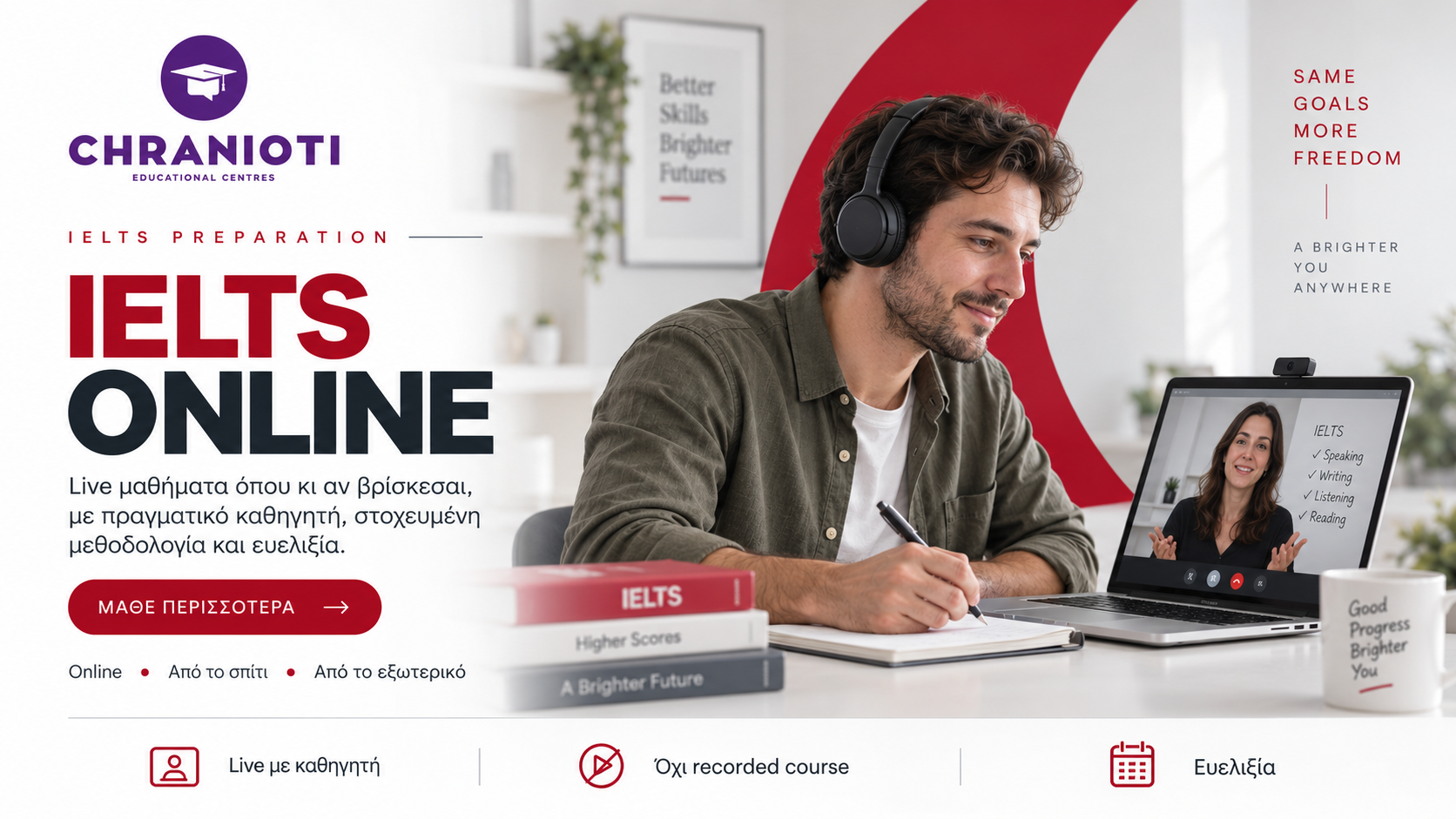 Online μαθήματα IELTS Αθήνα - Εκπαιδευτήρια Χρανιώτη